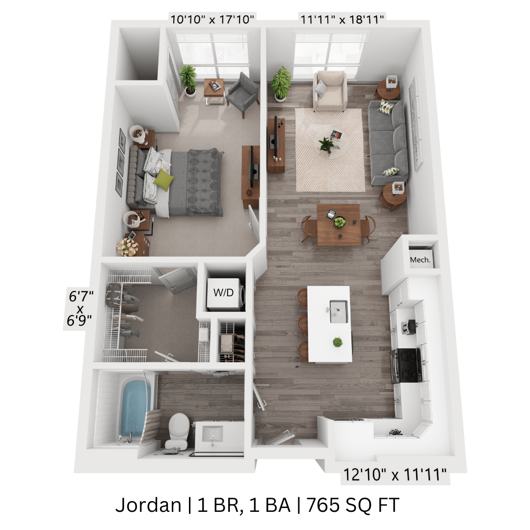 1 bedroom, no balcony - jordan