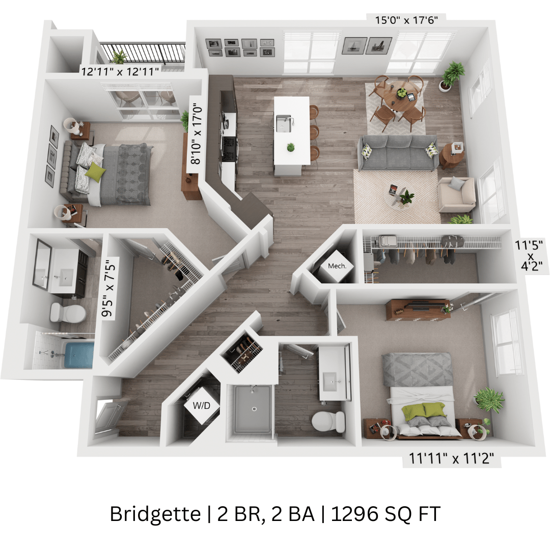 2 Bedroom - Bridgette