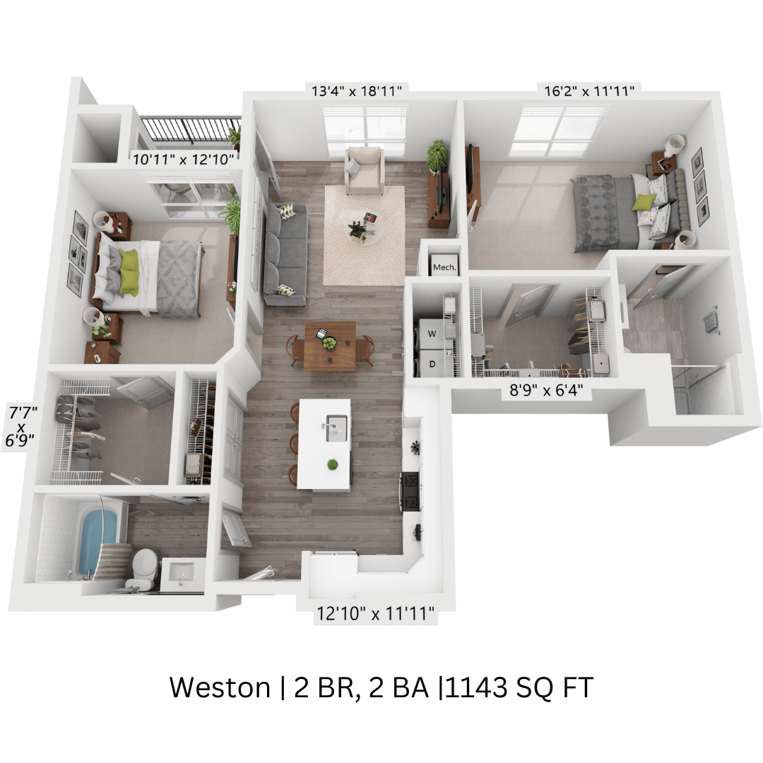 2 bedroom - weston